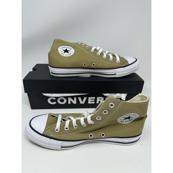Converse Men's Chuck Taylor All Star High Top Shoes A04559F Khaki Mens Size 7.5 - Picture 4 of 5